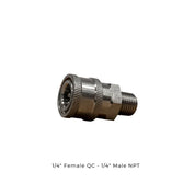 Aquatouch Pressure Washer Adapters - 1/4” Female QC - 1/4” Male Thread