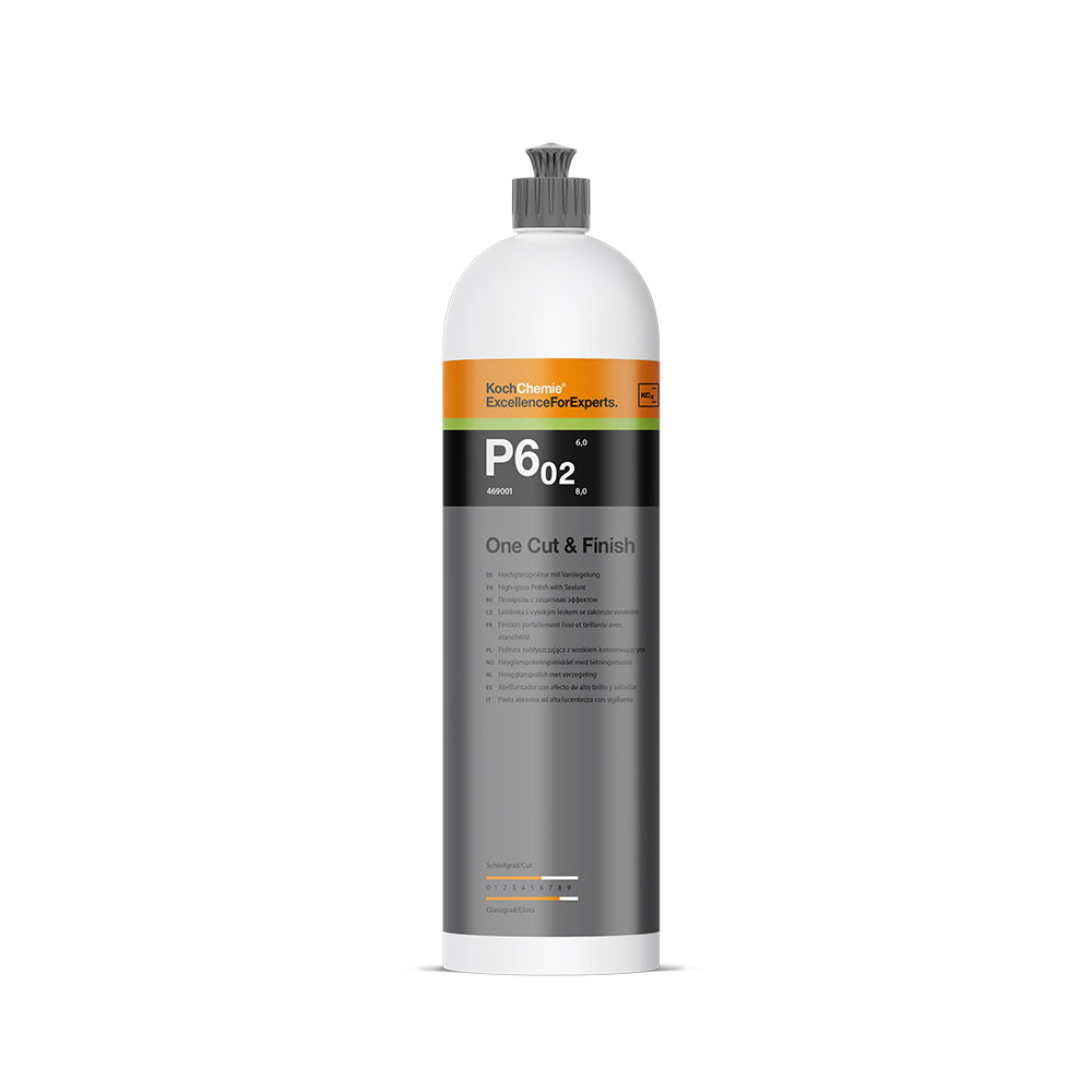 Koch Chemie One Cut & Finish P6.01 | High Gloss Polish With Sealant 1L bottle with white background.