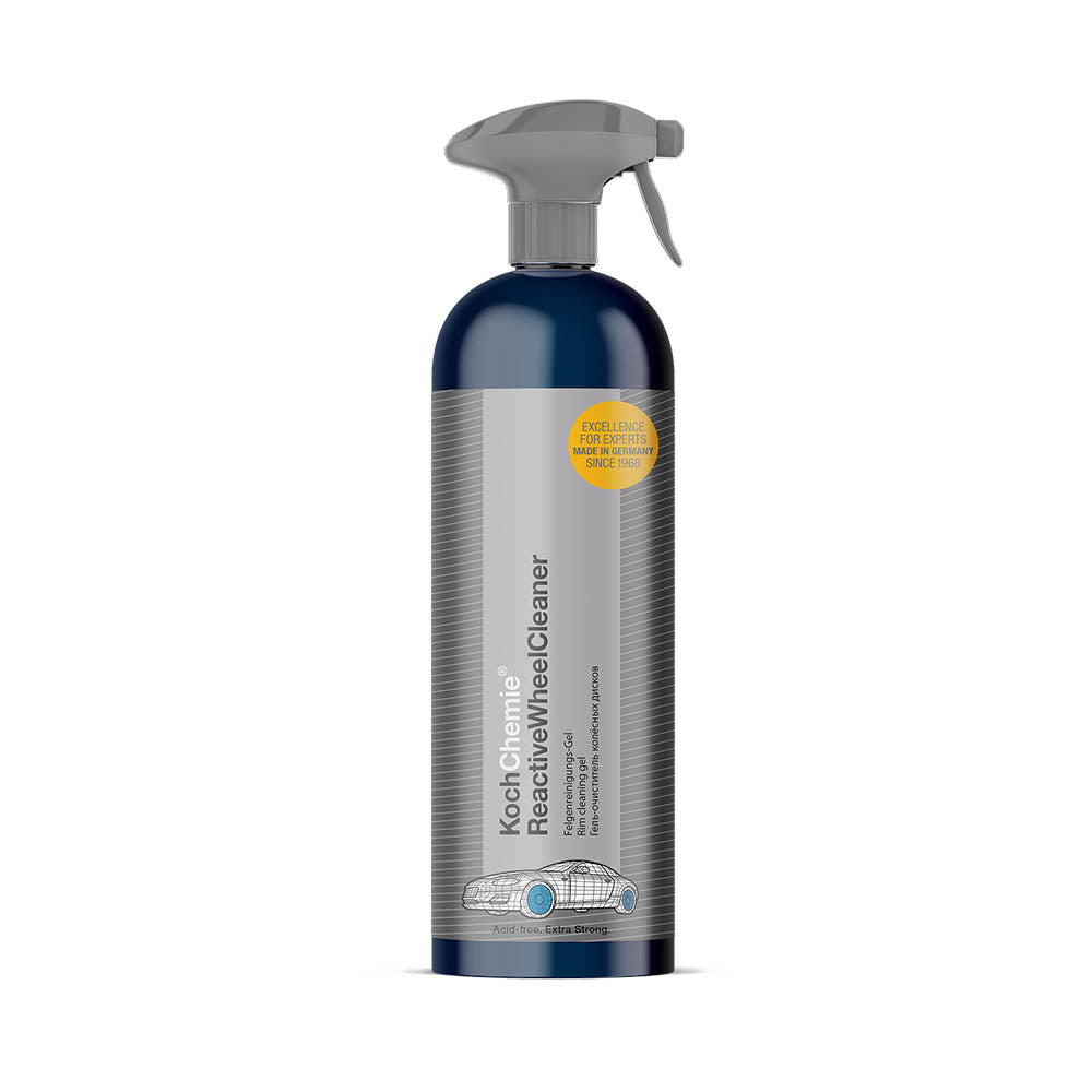 Koch Chemie Reactive Wheel Cleaner | pH-Neutral Cleaner with Gloss Enhancers spray bottle with white background.