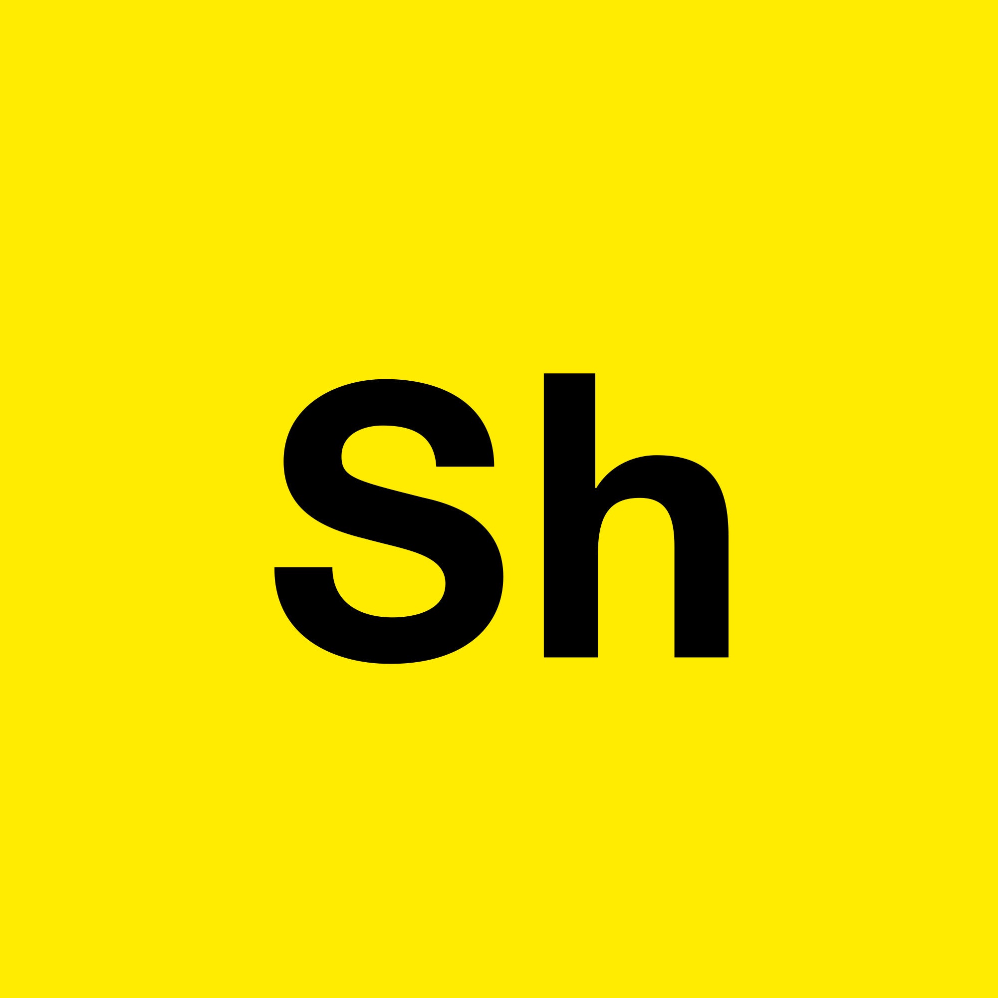 &#39;Sh&#39; meaning Shampoos colour coordinated to the &#39;yellow&#39; colour scheme