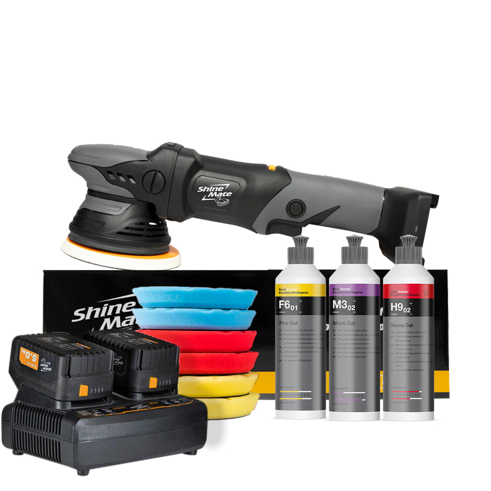 ShineMate EB351 5" 15mm | Dual Action Cordless Kit