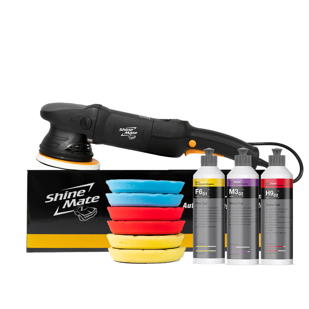 ShineMate EX610 5" 15mm | Dual Action Polisher Kit