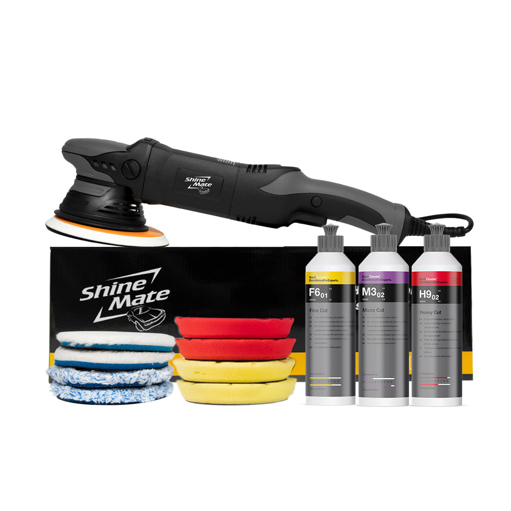 ShineMate EX620 5" 15mm | PRO Dual Action Polisher Kit