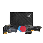 ShineMate EB212 Mini Cordless Polisher Kit with battery, charger, polishing pads, and carrying case – perfect for precision detailing and spot corrections.