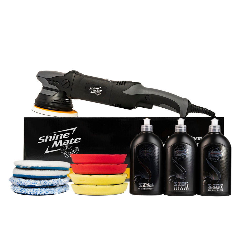 ShineMate EX620 5" 15mm | PRO Dual Action Polisher Kit