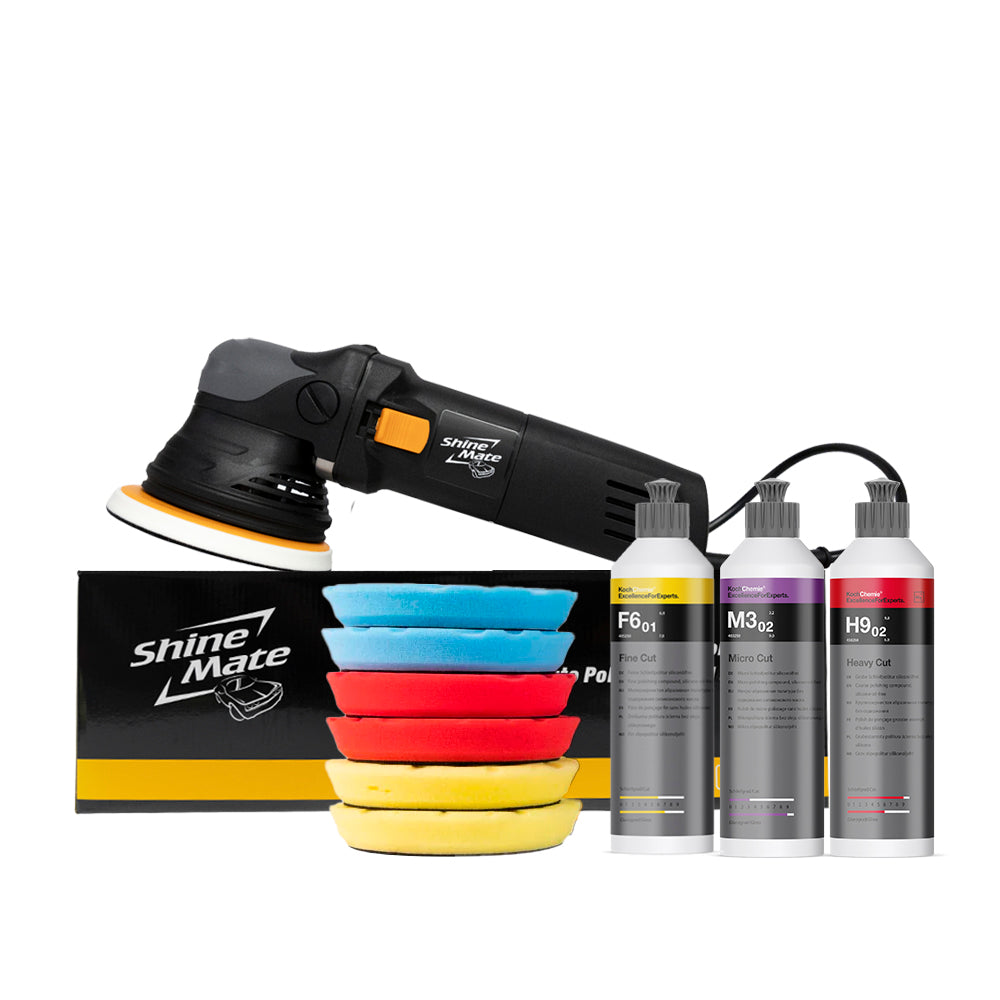 Shinemate EX605 5" 12mm | Dual Action Polisher Kit