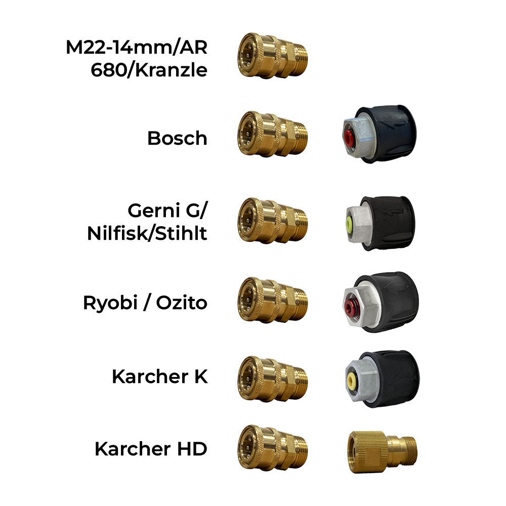 Aquatouch Touch Adaptors for pressure washers